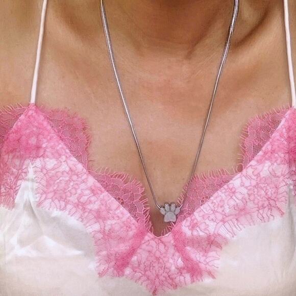 CAMI NYC Racer Charmeuse silk lace trim camisole tank top blouse pale pink S NEW - Picture 3 of 7